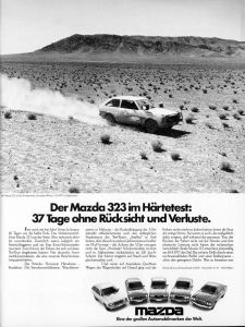 Mazda 323 Long Distance Drive Hiroshima Frankfurt 1977 Ad Scaled