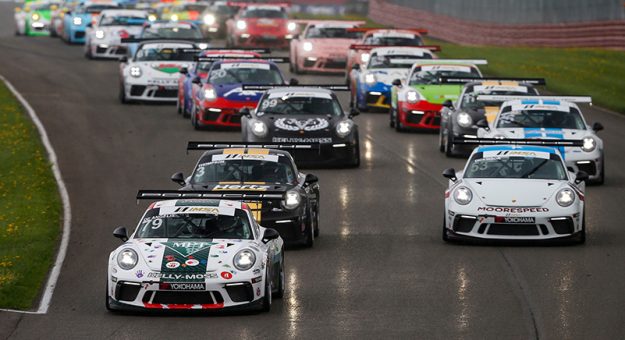 Race 1, Start, #79 Kelly-Moss Road and Race, Porsche 991 / 2019, GT3P: Roman DeAngelis
