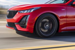 The 2020 CT5-V features unique chassis, suspension and driving technology calibrations for an elevated road performance.