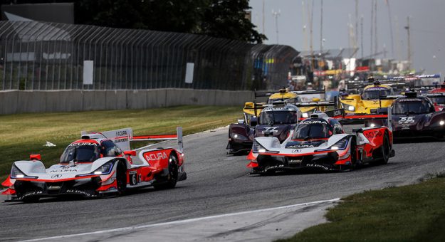 #6 Acura Team Penske Acura DPi, DPi: Juan Pablo Montoya, Dane Cameron, #7 Acura Team Penske Acura DPi, DPi: Helio Castroneves, Ricky Taylor, start