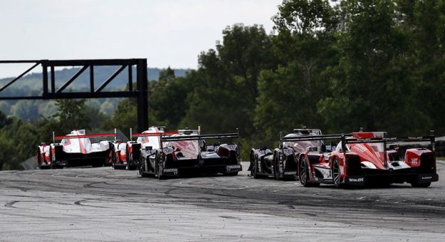 #6 Acura Team Penske Acura DPi, DPi: Juan Pablo Montoya, Dane Cameron, #7 Acura Team Penske Acura DPi, DPi: Helio Castroneves, Ricky Taylor, start, #77 Mazda Team Joest Mazda DPi, DPi: Oliver Jarvis, Tristan Nunez, #55 Mazda Team Joest Mazda DPi, DPi: Jonathan Bomarito, Harry Tincknell, #31 Whelen Engineering Racing Cadillac DPi, DPi: Felipe Nasr, Pipo Derani