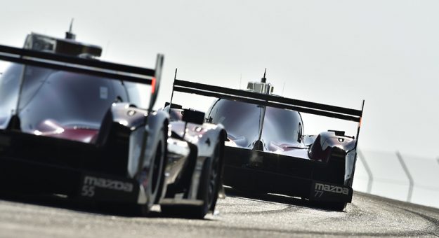 #77 Mazda Team Joest Mazda DPi, DPi: Oliver Jarvis, Tristan Nunez, #55 Mazda Team Joest Mazda DPi, DPi: Jonathan Bomarito, Harry Tincknell