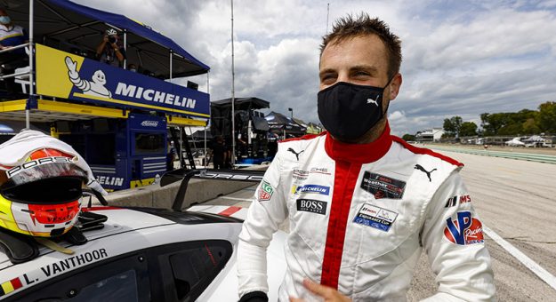 Pole Award winner #912 Porsche GT Team Porsche 911 RSR - 19, GTLM: Laurens Vanthoor