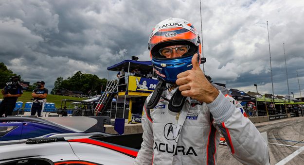 DPI Motul Pole Award winner #7 Acura Team Penske Acura DPi, DPi:  Ricky Taylor