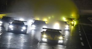 #3 Corvette Racing Corvette C8.R, GTLM: Antonio Garcia, Jordan Taylor leads field to green flag.