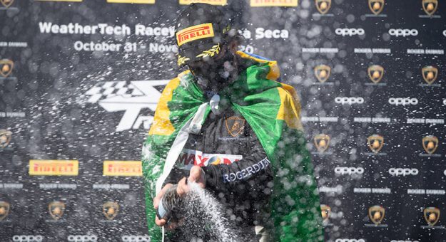 October 30-Nov 1, 2020. Race 2, Lamborghini Super Trofeo, Weathertech Raceway Laguna Seca:  lst20