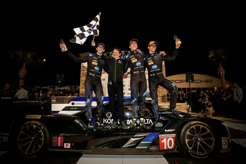 2017 IMSA WeatherTech SportsCar ChampionshipMobil 1 Twelve Hours of SebringSebring International Raceway, Sebring, FL USASaturday 18 March 2017Winners 10, Cadillac DPi, P, Ricky Taylor, Wayne Taylor, Jordan Taylor, Alexander Lynn, victory laneWorld Copyright: Michael L. Levitt/LAT Imagesref: Digital Image levitt_seb_0317-31599