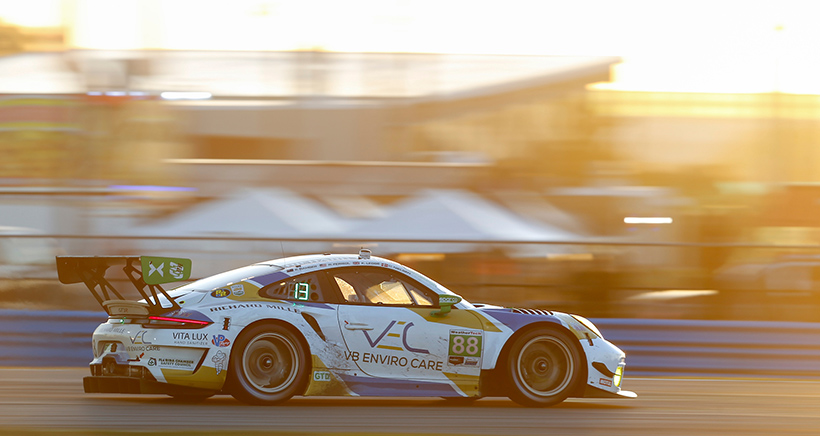 #88 Team Hardpoint EBM Porsche 911 GT3R, GTD: Earl Bamber, Rob Ferriol, Katherine Legge, Christina Nielsen