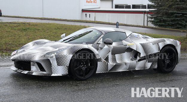 Spy shot of secretly tested future car