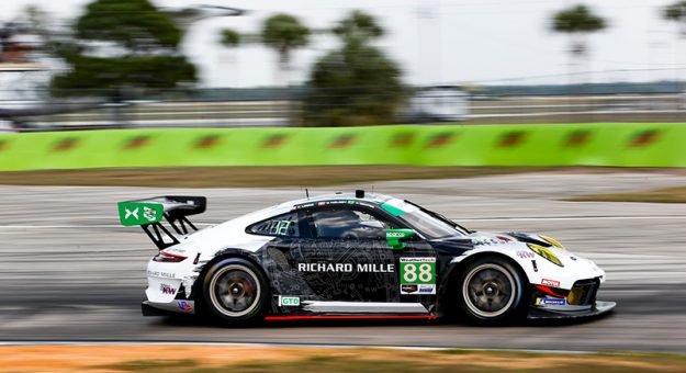#88 Team Hardpoint EBM Porsche 911 GT3R, GTD: Katherine Legge, Christina Nielsen