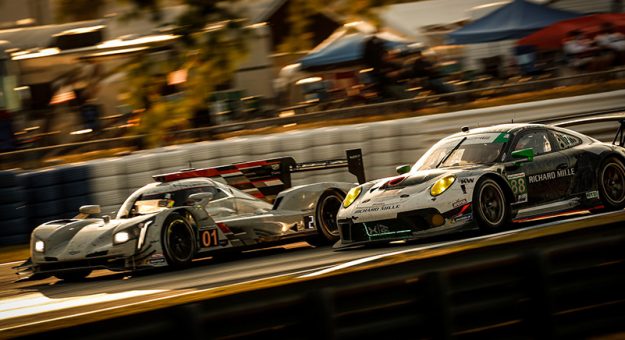 #01: Cadillac Chip Ganassi Racing Cadillac DPi , DPi: Renger van der Zande, Scott Dixon, Kevin Magnussen, #88: Team Hardpoint EBM Porsche 911 GT3R, GTD: Katherine Legge, Christina Nielsen