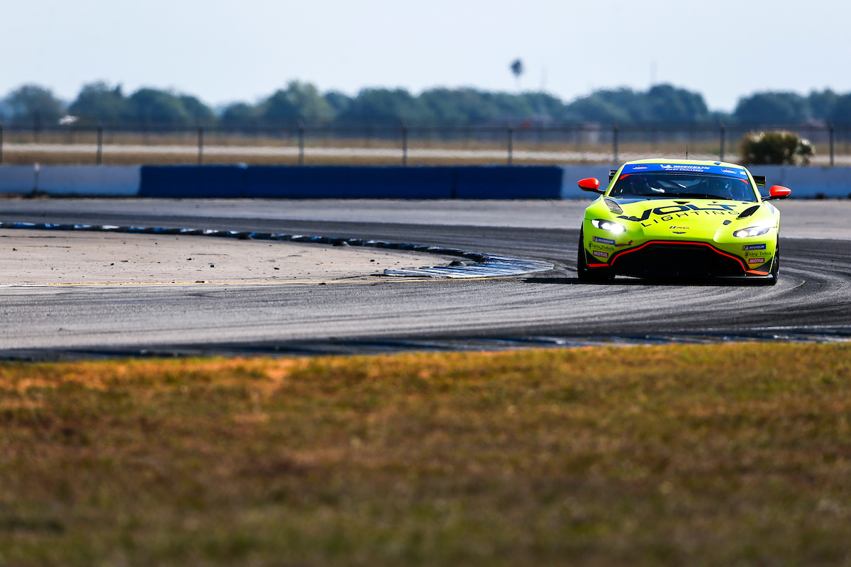 #7 VOLT Racing with Archangel Aston Martin Vantage GT4, GS: Trent Hindman, Alan Brynjolfsson