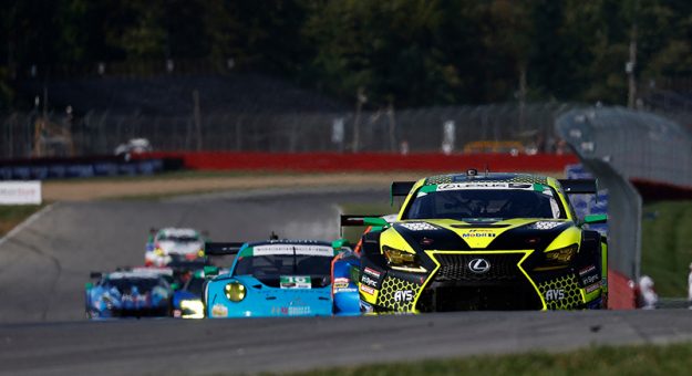 #14 AIM Vasser Sullivan Lexus RC-F GT3, GTD: Jack Hawksworth, Aaron Telitz, #16 Wright Motorsports Porsche 911 GT3 R, GTD: Ryan Hardwick, Patrick Long