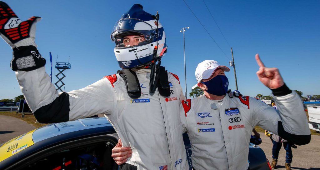 #61 Road Shagger Racing Audi RS3 LMS DSG, TCR: Gavin Ernstone, Jon Morley Winners