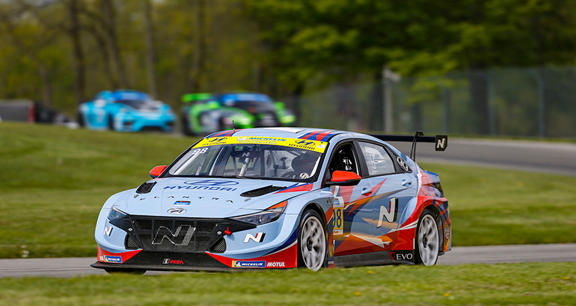 #98: Bryan Herta Autosport w/ Curb-Agajanian Hyundai Elantra N TCR, TCR: Ryan Norman, Parker Chase