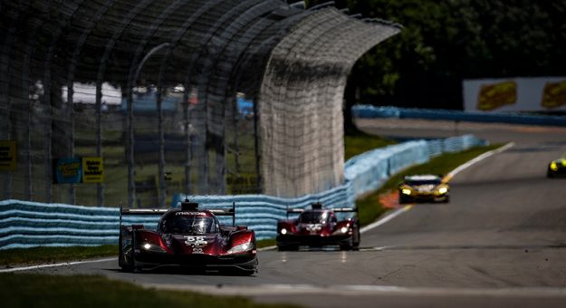 #55 Mazda Team Joest Mazda DPi, DPi: Jonathan Bomarito, Harry Tincknell, Olivier Pla, #77 Mazda Team Joest Mazda DPi, DPi: Oliver Jarvis, Tristan Nunez, Timo Bernhard