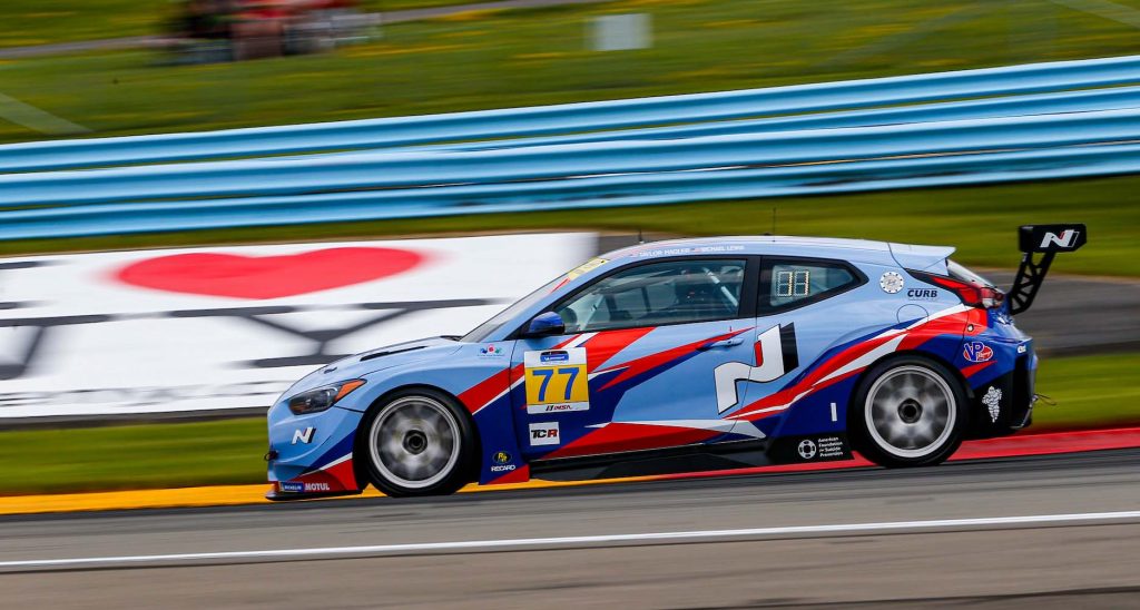 #77: Bryan Herta Autosport w/ Curb-Agajanian Hyundai Veloster N TCR, TCR: Michael Lewis, Taylor Hagler