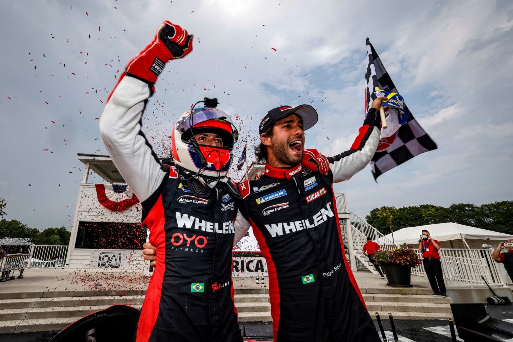 #31: Whelen Engineering Racing Cadillac DPi, DPi: Felipe Nasr, Pipo Derani, podium