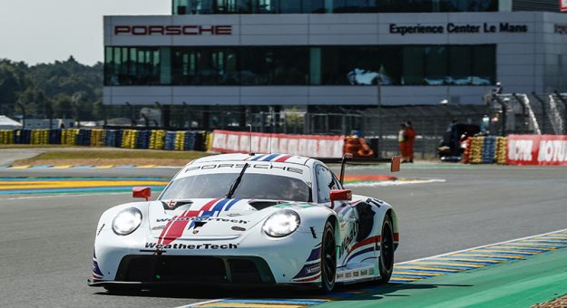 Porsche 911 RSR, WeatherTech Racing (#79), Cooper MacNeil (USA), Earl Bamber (NZ), Laurens Vanthoor (B). Photo credit: Porsche