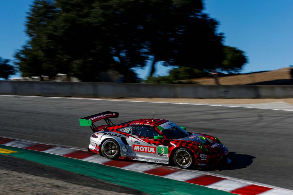 #9: Pfaff Motorsports Porsche 911 GT3R, GTD: Zacharie Robichon, Laurens Vanthoor