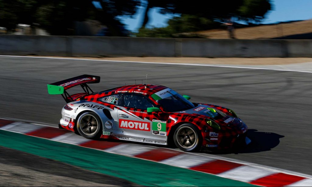 #9: Pfaff Motorsports Porsche 911 GT3R, GTD: Zacharie Robichon, Laurens Vanthoor