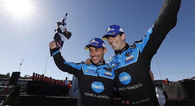 #10: Konica Minolta Acura ARX-05 Acura DPi, DPi: Ricky Taylor, Filipe Albuquerque, winner, podium