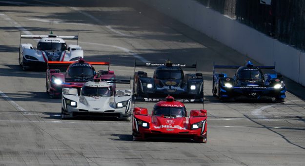 #31: Whelen Engineering Racing Cadillac DPi, DPi: Felipe Nasr, Pipo Derani, #01: Cadillac Chip Ganassi Racing Cadillac DPi, DPi: Renger van der Zande, Kevin Magnussen, /w60, #5: Mustang Sampling / JDC-Miller MotorSports Cadillac DPi, DPi: Loic Duval, Tristan Vautier, #10: Konica Minolta Acura ARX-05 Acura DPi, DPi: Ricky Taylor, Filipe Albuquerque
