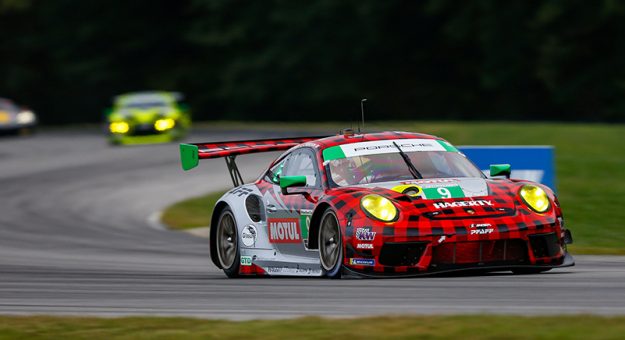 #9: Pfaff Motorsports Porsche 911 GT3R, GTD: Zacharie Robichon, Laurens Vanthoor
