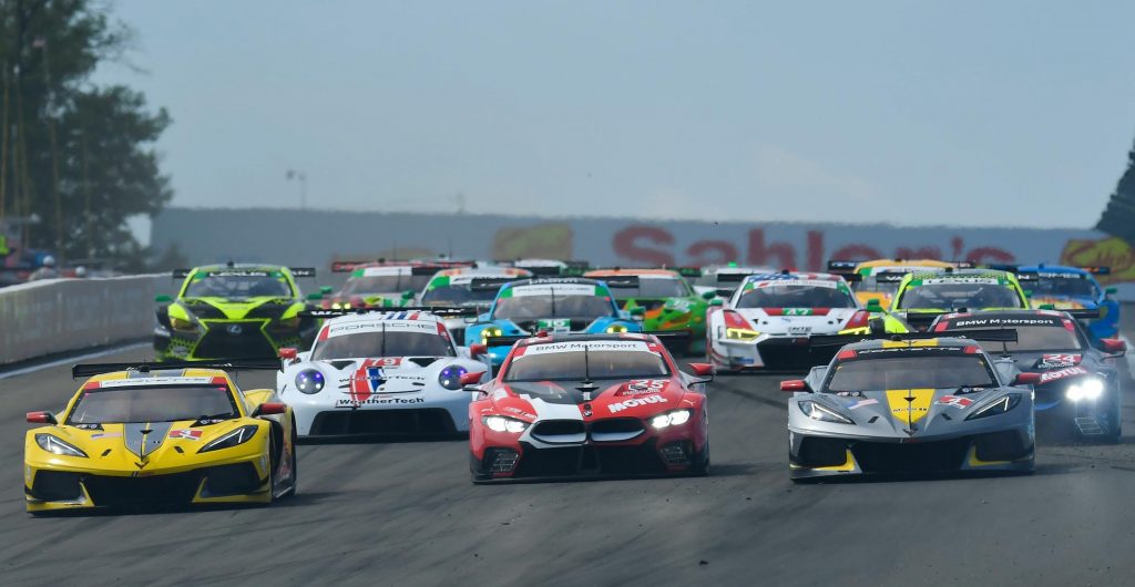 #3: Corvette Racing Corvette C8.R, GTLM: Antonio Garcia, Jordan Taylor, #4: Corvette Racing Corvette C8.R, GTLM: Tommy Milner, Nick Tandy, #25: BMW Team RLL BMW M8 GTE, GTLM: Connor De Phillippi, Philipp Eng, Bruno Spengler