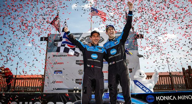 Winners #10: Konica Minolta Acura ARX-05, Acura DPi, DPi: Ricky Taylor, Filipe Albuquerque, podium