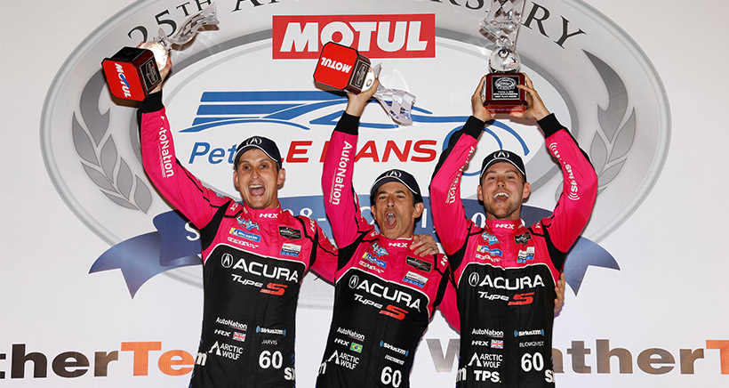 Dramatic Motul Petit Le Mans Ends with No. 60 Meyer Shank Acura Team Celebrating Race Victory and Season Championship