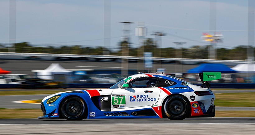 #57: Winward Racing, Mercedes AMG GT3, GTD: Russell Ward, Philip Ellis, Lucas Auer, Indy Dontje