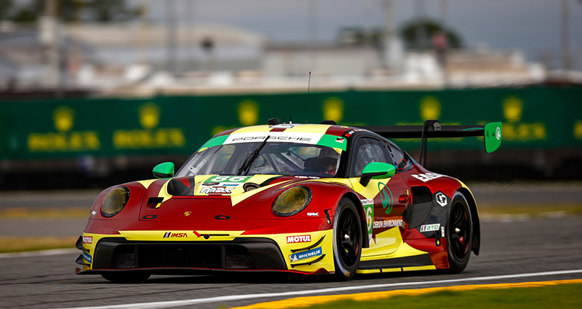 #86: MDK Motorsports, Porsche 911 GT3 R (992), GTD: Kerong Li, Anders Fjordbach, Larry Voorde, Klaus Bachler