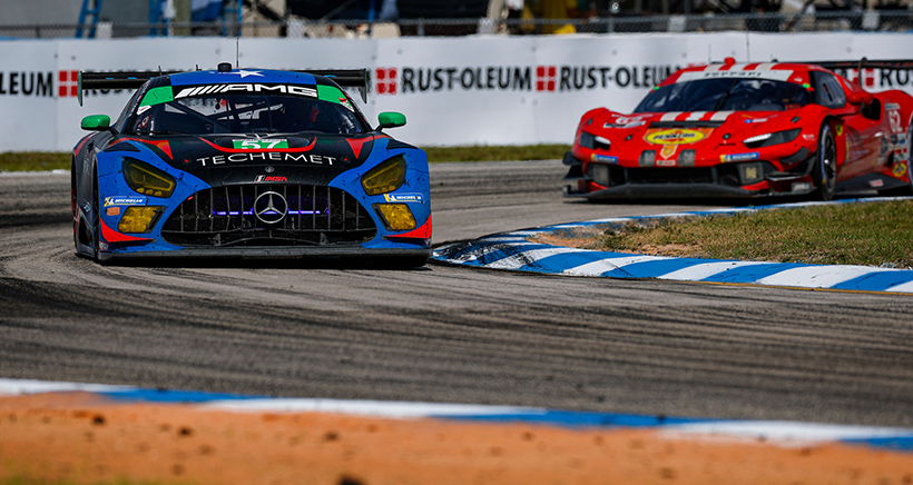 #57: WINWARD RACING, Mercedes AMG GT3, GTD: Russell Ward, Philip Ellis, Indy Dontje
