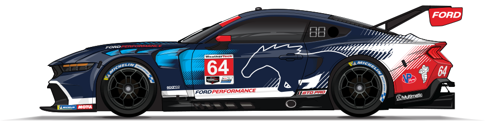 25 Wt Gtdpro 64 Multimatic Mustang Gt3