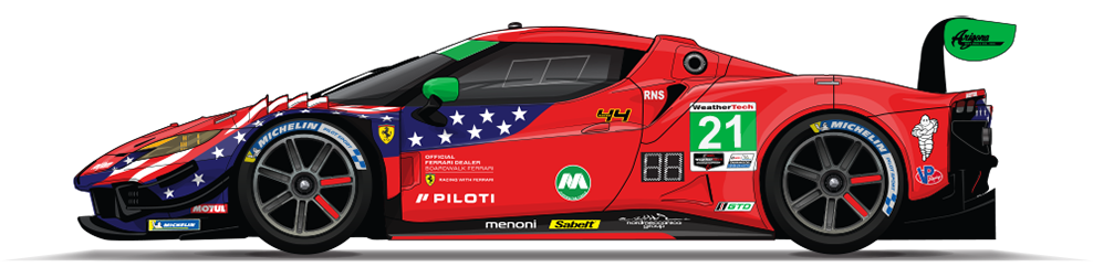 25 Wt Gtd 21 Afcorse Ferrari 296 Gt3