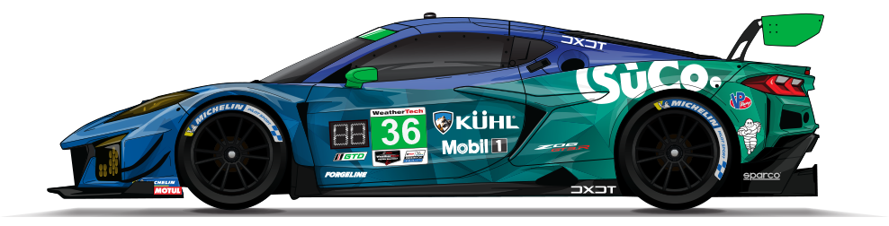 25 Wt Gtd 36 Dxdt Corvette Gt3