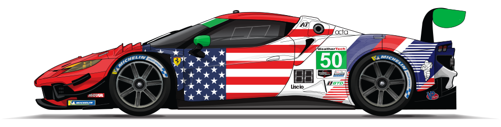 25 Wt Gtd 50 Afcorse Ferrari 296 Gt3