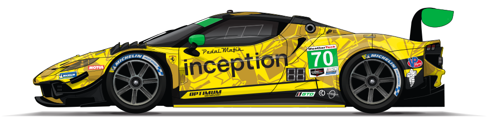 25 Wt Gtd 70 Inception Ferrari 296 Gt3 Daytona