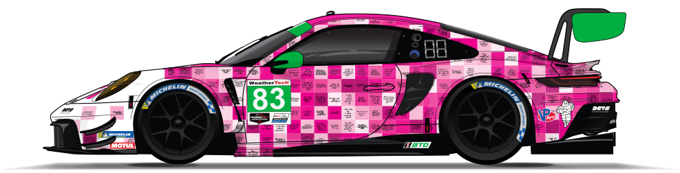 25 Wt Gtd 83 Irondames Porsche 992 Gt3r