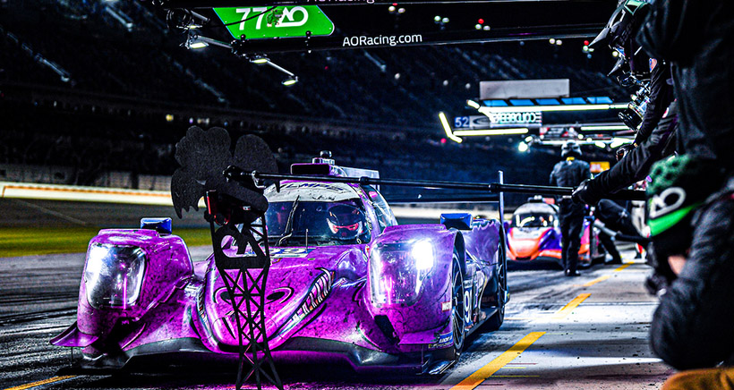 #99: AO Racing, ORECA LMP2 07, LMP2: PJ Hyett, Dane Cameron, Jonny Edgar, Christian Rasmussen