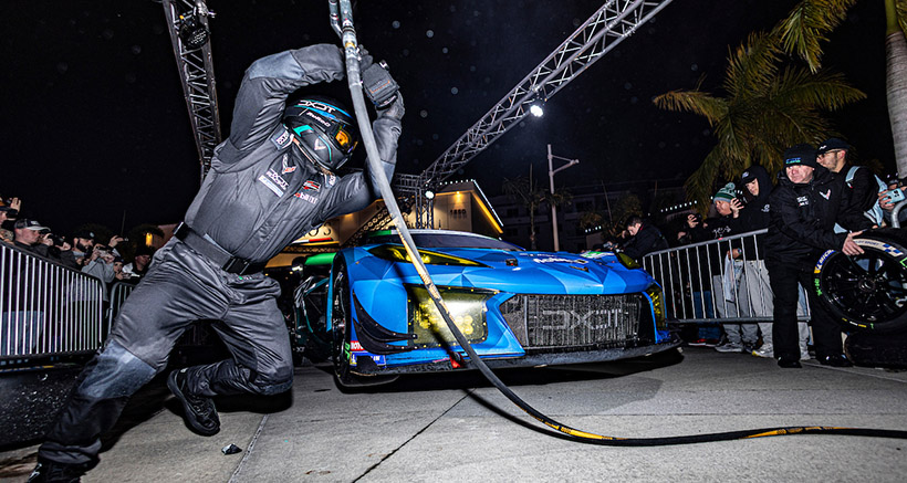 IMSA Twenty-Four Premier at ONE Daytona, #36: DXDT Racing, Corvette Z06 GT3.R, GTD: Salih Yoluc, Alec Udell, Charlie Eastwood, Pipo Derani, PitIMSA Twenty-Four Premier at ONE Daytona