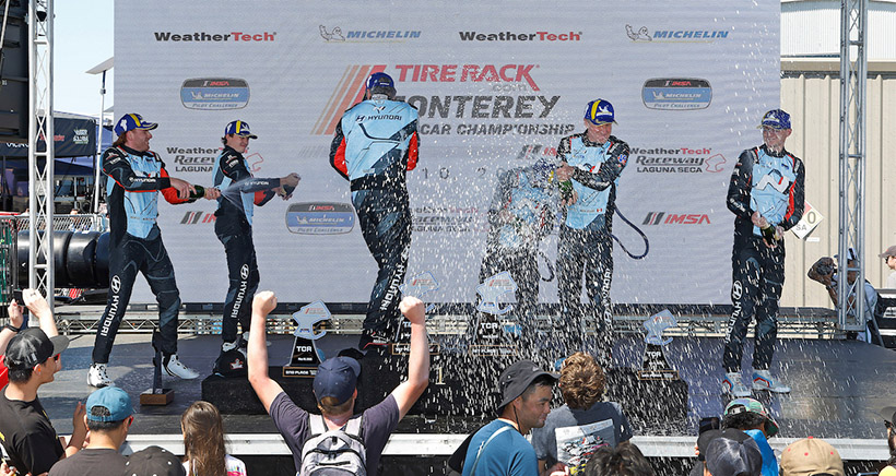 #76: Bryan Herta Autosport with Curb Agajanian, Hyundai Elantra N TCR, TCR: Preston Brown, Denis Dupont
