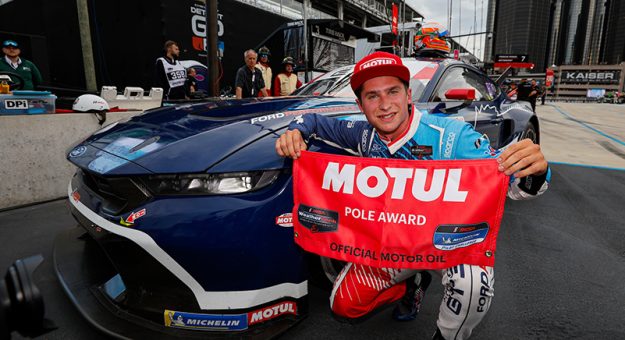 #64: Ford Multimatic Motorsports, Ford Mustang GT3, GTD PRO: Mike Rockenfeller, Sebastian Priaulx, Pole, GTD Pro