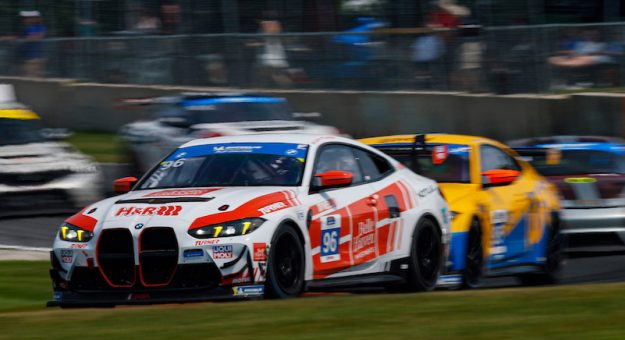 #96: Turner Motorsport, BMW M4 GT4 EVO, GS: Matt Dalton, Patrick Gallagher