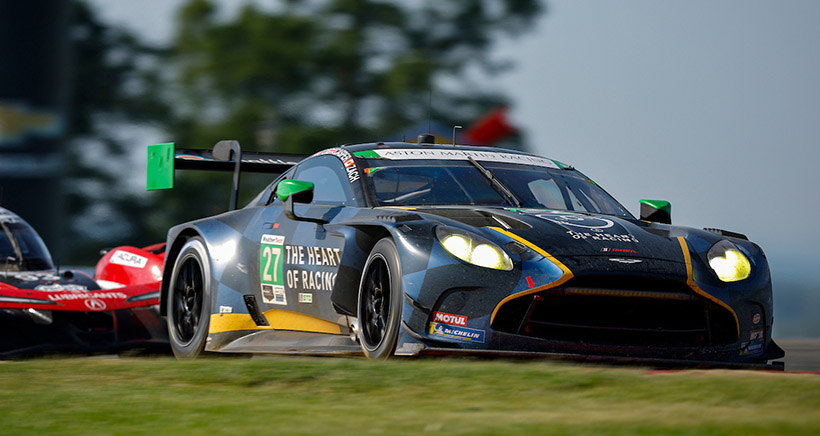 #27: Heart of Racing Team, Aston Martin Vantage GT3 Evo, GTD: Tom Gamble, Casper Stevenson, Zacharie Robichon