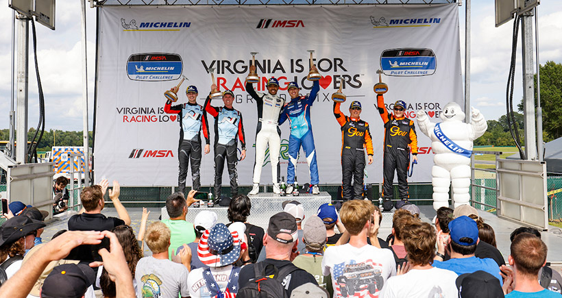 TCR Podium, #31: Rumcastle Racing by Speed Syndicate, Audi RS3 LMS TCR, TCR: Luke Rumburg, Jaden Conwright, #33: Bryan Herta Autosport with Curb Agajanian, Hyundai Elantra N TCR, TCR: Mark Wilkins, Bryson Morris, #55: Gou Racing, Cupra Leon VZ TCR, TCR: Eddie Gou, Eduardo Gou