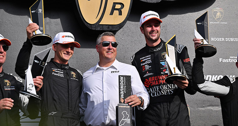 69 Trent Hindman, Jackson Lee, Wayne Taylor Racing WTR, Lamborghini Palm Beach, Lamborghini Huracan Super Trofeo Evo2