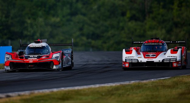 #93: Acura Meyer Shank Racing w/Curb Agajanian, Acura ARX-06, GTP: Renger van der Zande, Nick Yelloly, #7: Porsche Penske Motorsports, Porsche 963, GTP: Felipe Nasr, Nick Tandy