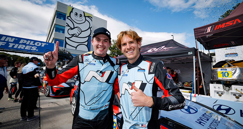 Champions #98: Bryan Herta Autosport with Curb Agajanian, Hyundai Elantra N TCR, TCR: Harry Gottsacker, Mason Filippi